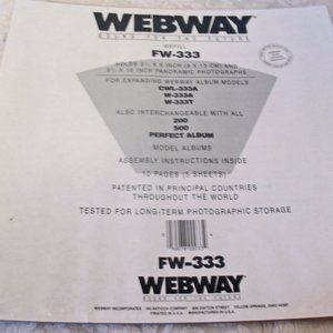 One WEBWAY  Scrapbook Album Refill Pack #FW-333 multiple available